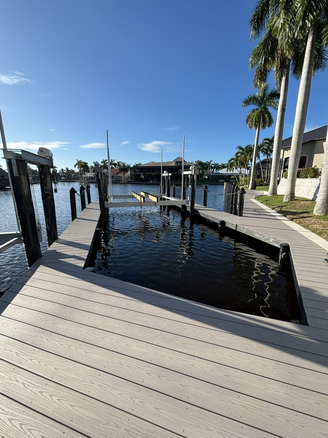 Finished boat slip
